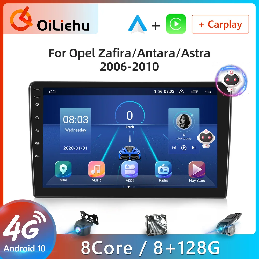 OiLiehu 2DIN Android10 Car Radio Carplay Multimedia Player 4G WiFi DSP GPS Navigation For Opel Zafira/Antara/Astra 2006-2010
OiLiehu 2DIN Android10 Car Radio Carplay Multimedia Player 4G WiFi DSP GPS Navigation For Opel Zafira/Antara/Astra 2006-2010