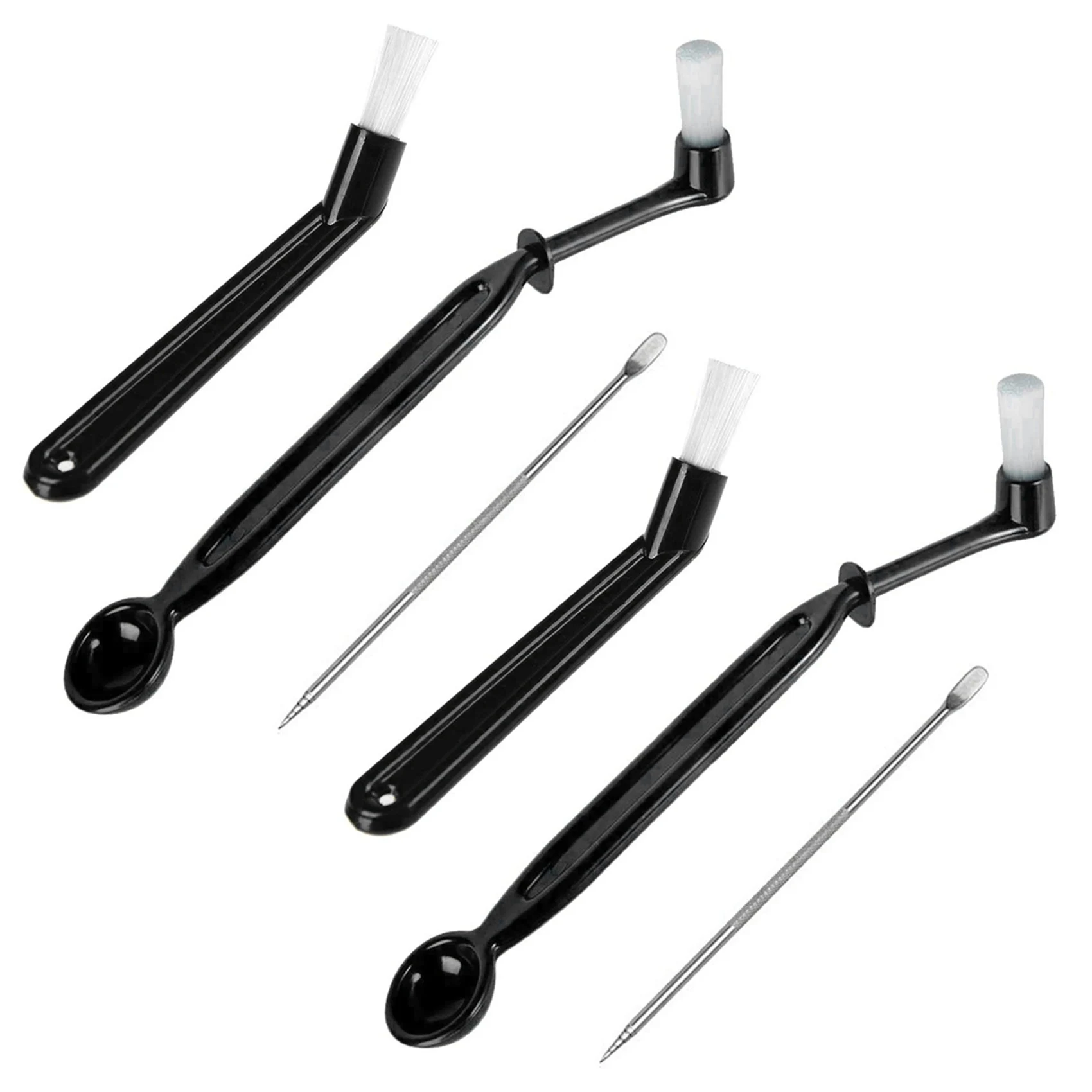 Coffee Machine Cleaning Brush with Spoon Tool Set for Espresso Machine Group Head Pack of 6 Black
Coffee Machine Cleaning Brush with Spoon Tool Set for Espresso Machine Group Head Pack of 6 Black