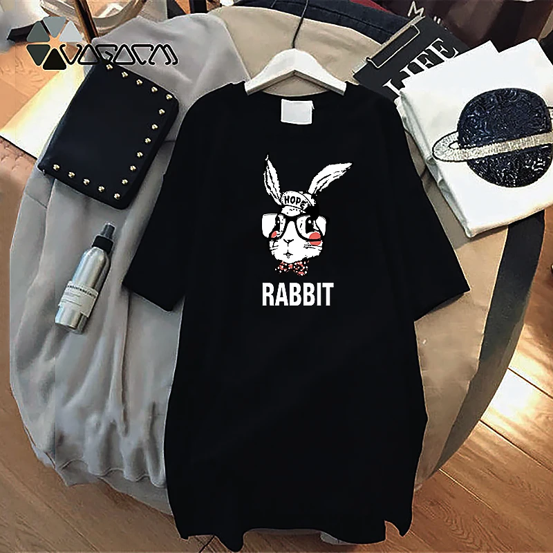 Kawaii Rabbit Print Dresses Women 2022 Women Dress Short Sleeve O Neck Midi Dress Summer Autumn Loose Casual Clothes Beach Style
Kawaii Rabbit Print Dresses Women 2022 Women Dress Short Sleeve O Neck Midi Dress Summer Autumn Loose Casual Clothes Beach Style