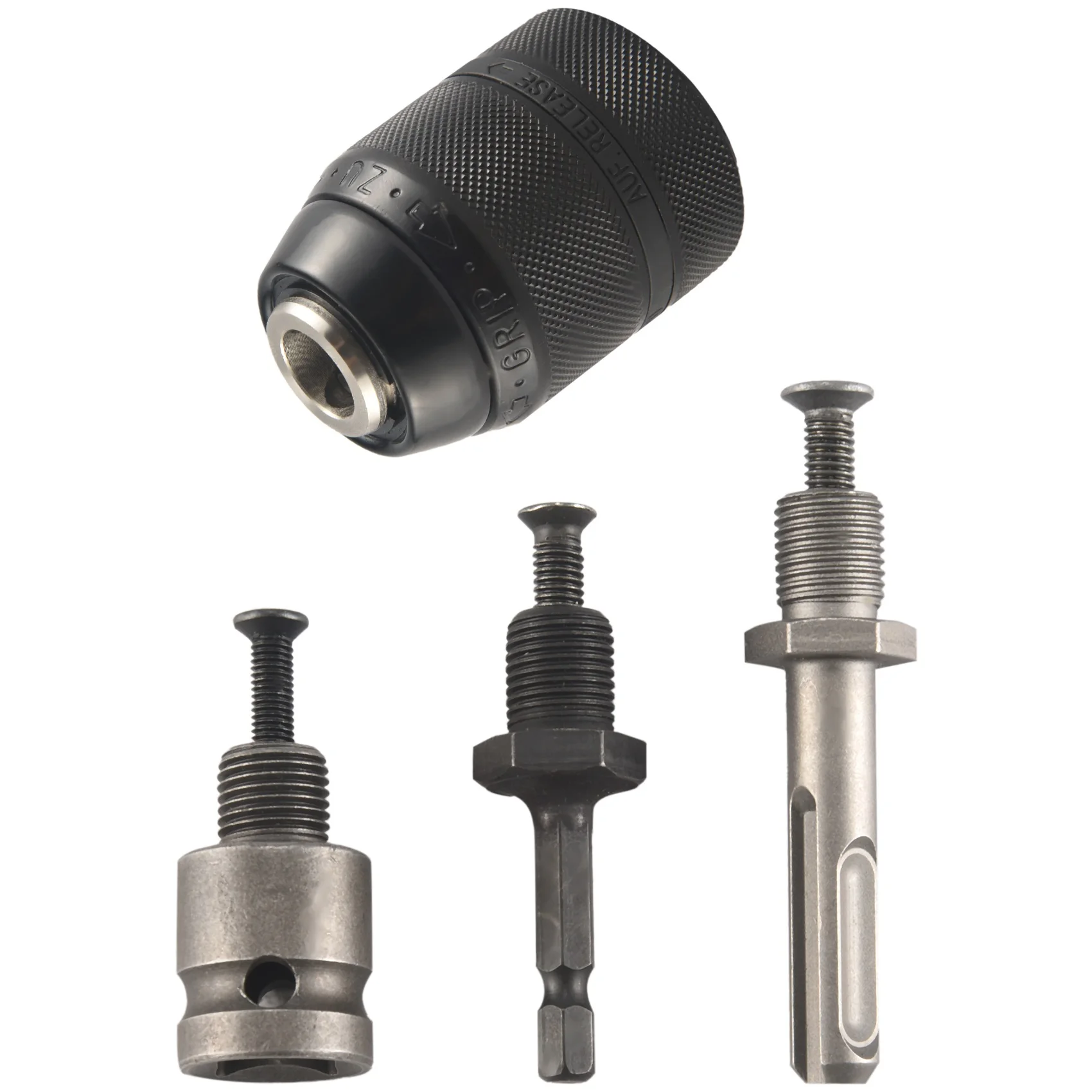 1/2-20UNF Keyless 1.5-13mm 3-Jaw Drill Chuck Quick Change Adapter SDS-Plus Handle 1/4Inch Hexagonal Hammer
1/2-20UNF Keyless 1.5-13mm 3-Jaw Drill Chuck Quick Change Adapter SDS-Plus Handle 1/4Inch Hexagonal Hammer