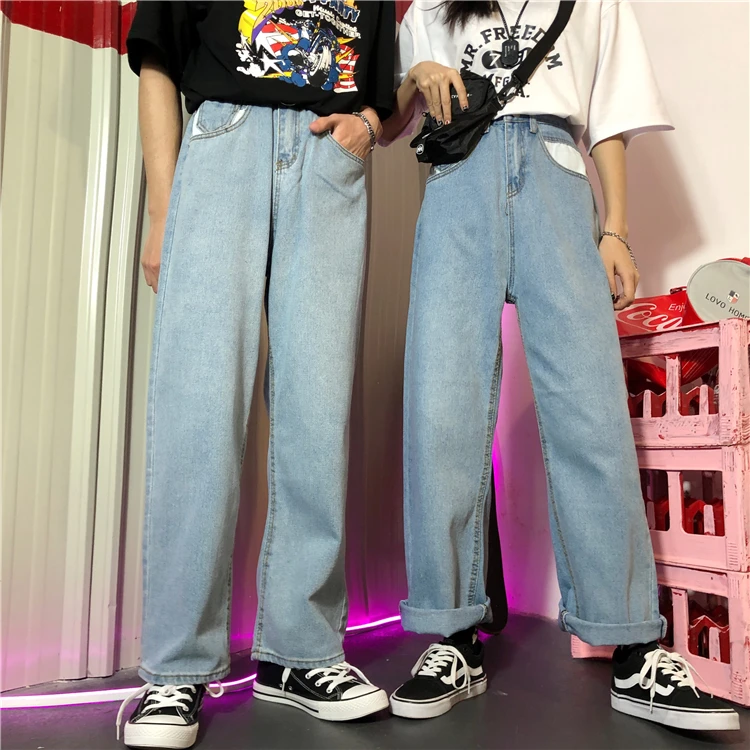 New Fashion Women High Waist Straight Jeans Fashion Wide-legged Loose Couple Pants 2022 Autumn Hip hop Straight Loose Jeans
New Fashion Women High Waist Straight Jeans Fashion Wide-legged Loose Couple Pants 2022 Autumn Hip hop Straight Loose Jeans