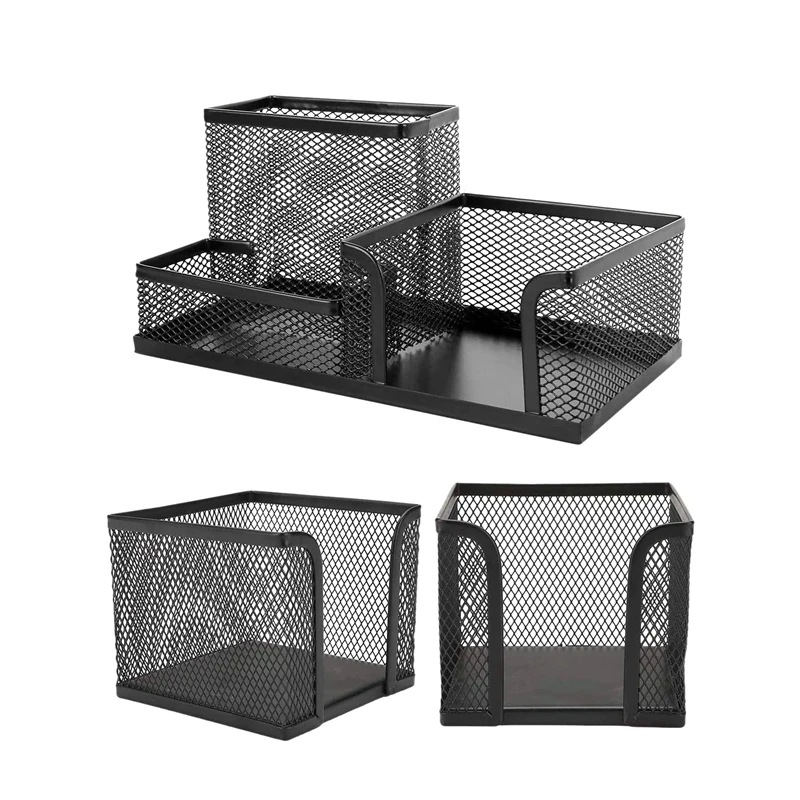 3 Pack Mesh Desk Organizer, Metal Mesh Sticky Notes Holder Pencil Holder Card Case Memo Dispenser Office Supplies Caddy
3 Pack Mesh Desk Organizer, Metal Mesh Sticky Notes Holder Pencil Holder Card Case Memo Dispenser Office Supplies Caddy