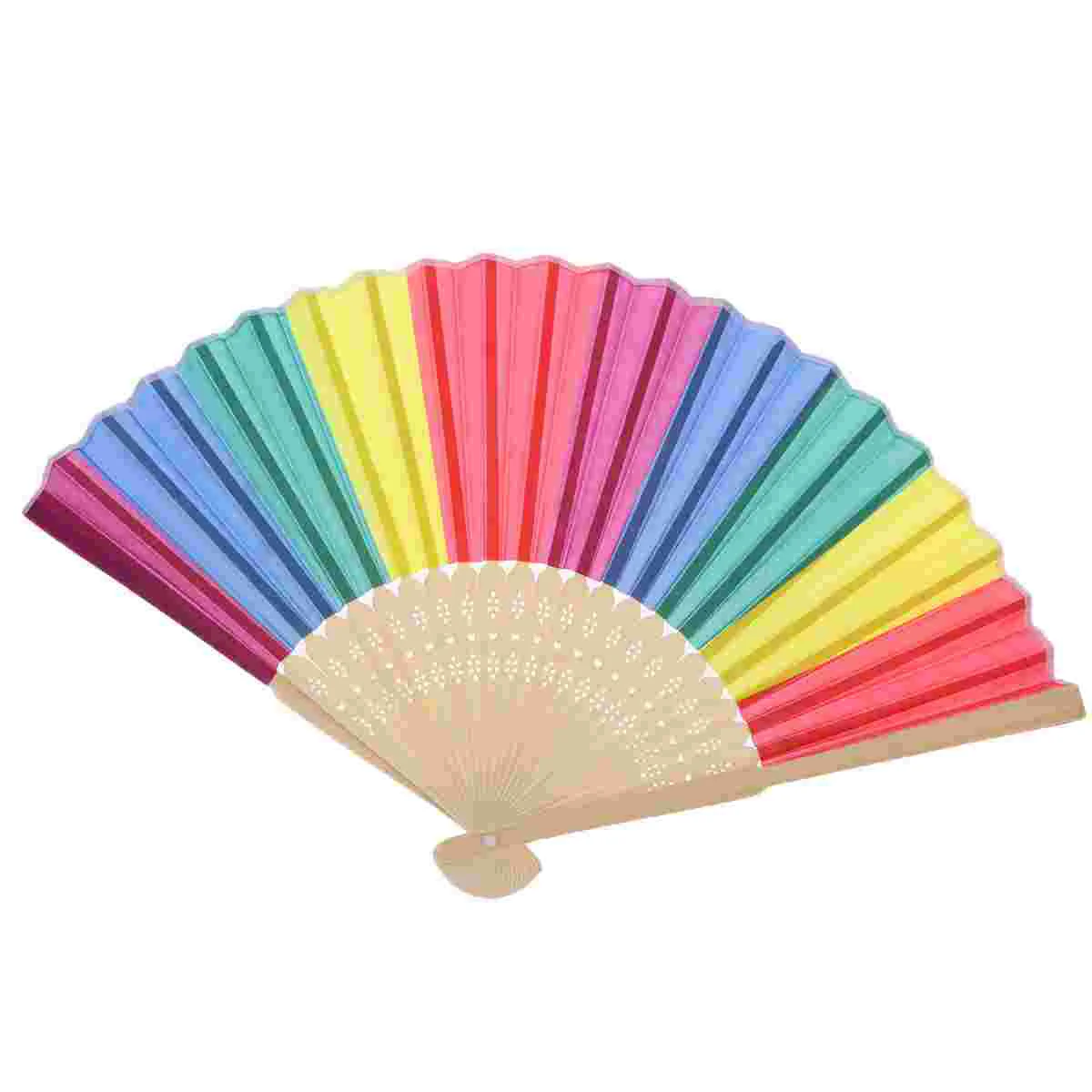 Handheld Fans Portable Rainbow Beautiful Folding Colorful Accessories Bamboo Woman
Handheld Fans Portable Rainbow Beautiful Folding Colorful Accessories Bamboo Woman