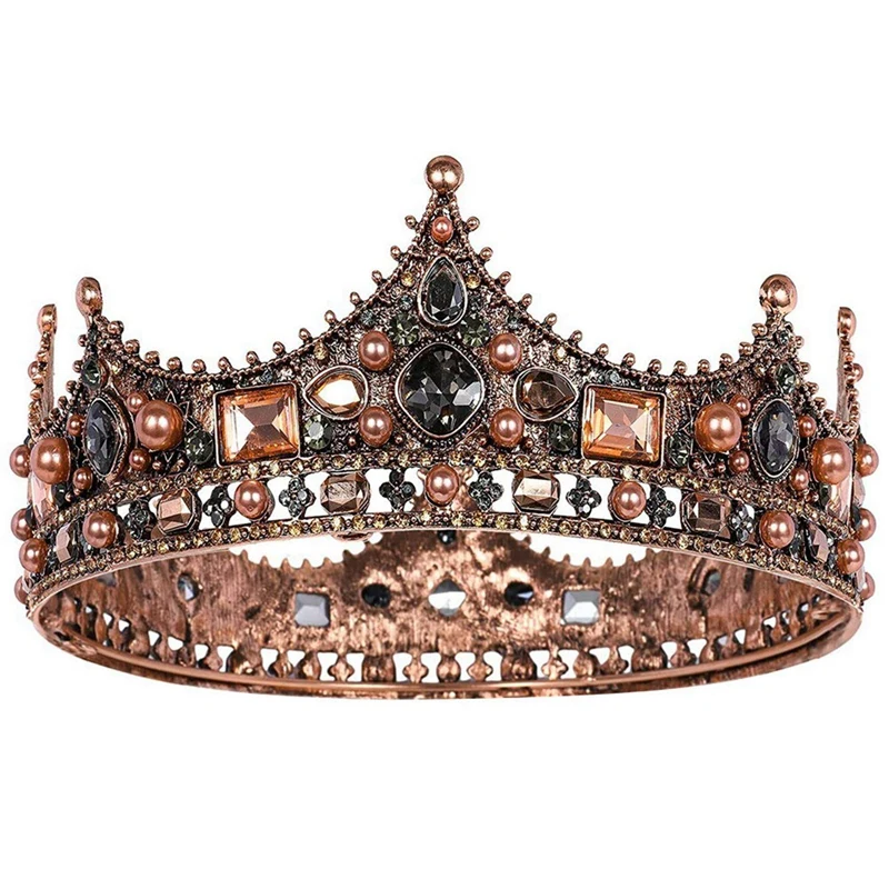 3X King Crowns For Men - Baroque Vintage Rhinestone Crystal Crown, Men's Full Kings Crown For Theater Prom Party
3X King Crowns For Men - Baroque Vintage Rhinestone Crystal Crown, Men's Full Kings Crown For Theater Prom Party