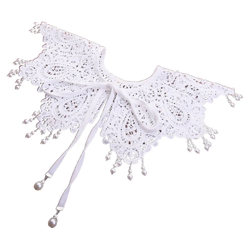 Hanfu Dress Decorative Fake Collar Shawl Imitation Pearl Pendant Tassel Hollow Out Lace Necklace Half Shirt Mini Drop Shipping
Hanfu Dress Decorative Fake Collar Shawl Imitation Pearl Pendant Tassel Hollow Out Lace Necklace Half Shirt Mini Drop Shipping