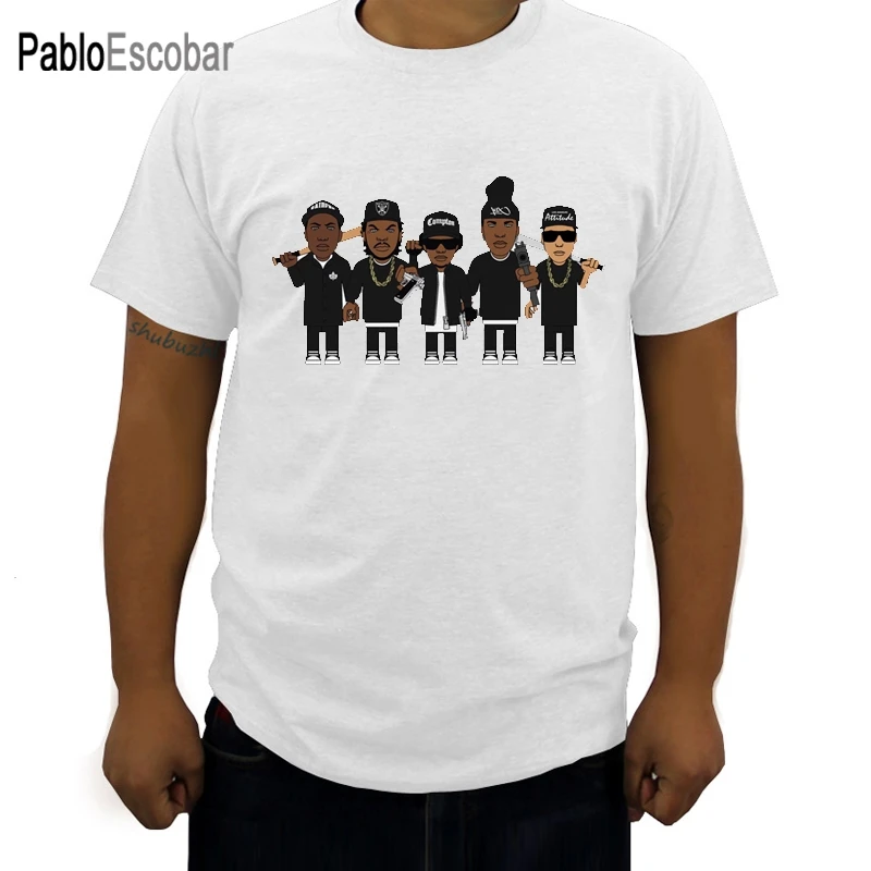 N.W.A, (Niggaz Wit Attitudes) Music theme Hip hop music groups Personality pattern design Men's short sleeve T-shirt NWA
N.W.A, (Niggaz Wit Attitudes) Music theme Hip hop music groups Personality pattern design Men's short sleeve T-shirt NWA
