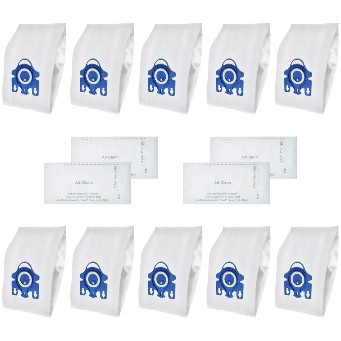10Pcs Replacement Dust Bags for Miele Type GN Vacuum & 4 Pack Filters S2 S5 S8 C1 C3 Vacuum Cleaner Accessories 
10Pcs Replacement Dust Bags for Miele Type GN Vacuum & 4 Pack Filters S2 S5 S8 C1 C3 Vacuum Cleaner Accessories