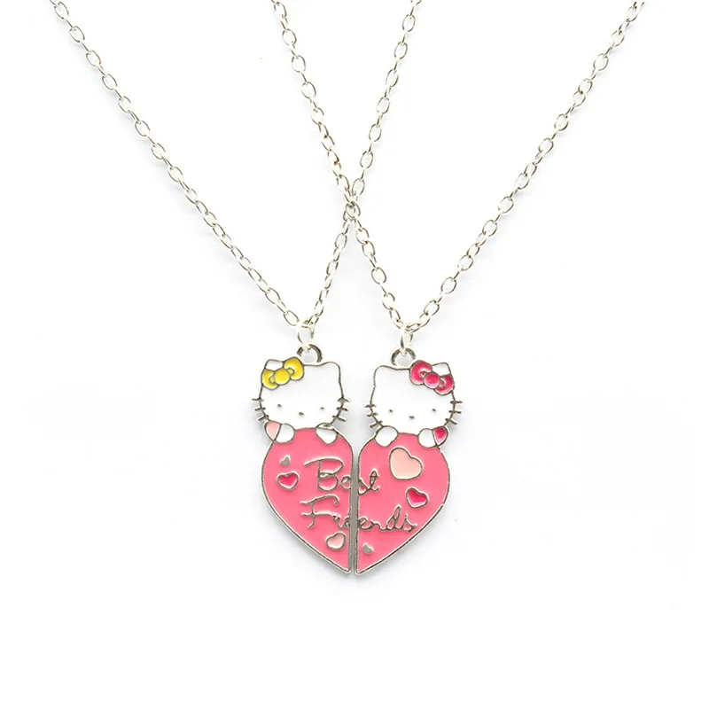 3Style Kawaii Sanrioed Kittys Cute Ins Stitching Heart Necklace Jewelry Accessories Model Kid Toy Girl Give Friend Birthday Gift
3Style Kawaii Sanrioed Kittys Cute Ins Stitching Heart Necklace Jewelry Accessories Model Kid Toy Girl Give Friend Birthday Gift