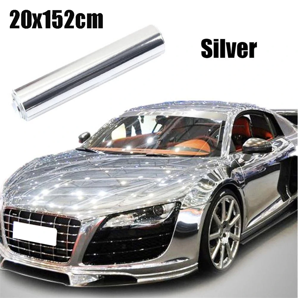 1pc Car Stickers Decal Silver Chrome Mirror Vinyl Wrap Film 20*152cm Car Accessories Automotive Stickers
1pc Car Stickers Decal Silver Chrome Mirror Vinyl Wrap Film 20*152cm Car Accessories Automotive Stickers