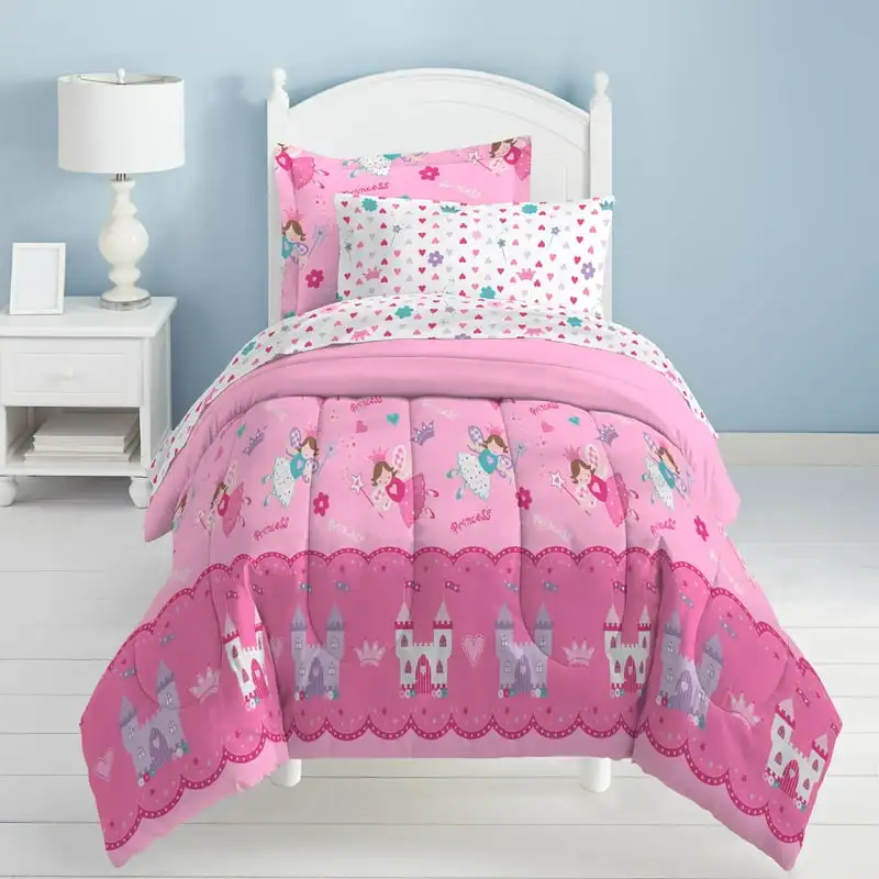 Twin 5 Piece Comforter Set, Polyester, Microfiber, Pink, Purple, White, Multi Duvet Twin bedding set kawaii Bed set Cotton bed s
Twin 5 Piece Comforter Set, Polyester, Microfiber, Pink, Purple, White, Multi Duvet Twin bedding set kawaii Bed set Cotton bed s