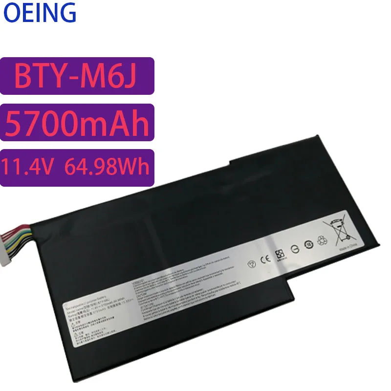 New BTY-M6J Laptop Battery For MSI GS63VR GS73VR 6RF-001US BP-16K1-31 9N793J200 Tablet PC MS-17B1 MS-16K2
New BTY-M6J Laptop Battery For MSI GS63VR GS73VR 6RF-001US BP-16K1-31 9N793J200 Tablet PC MS-17B1 MS-16K2