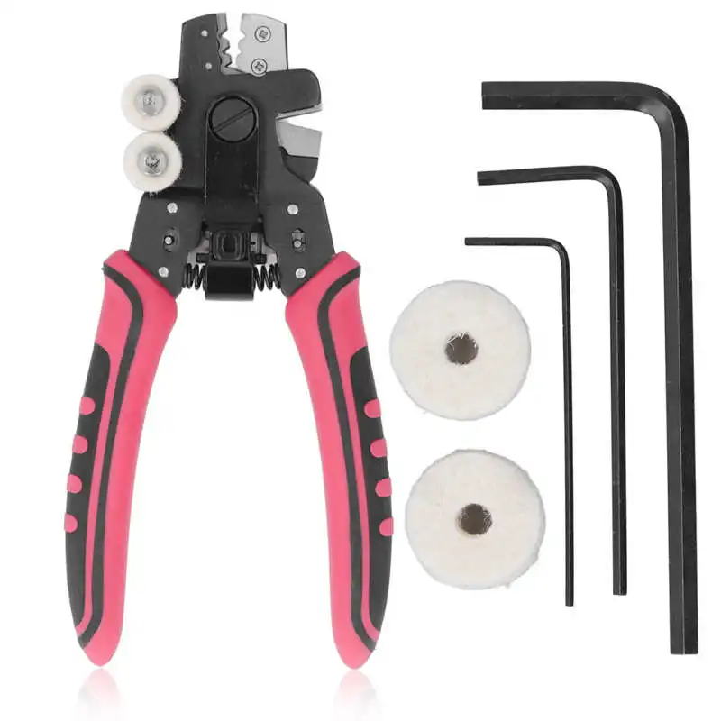 Wire Stripping Pliers Optical Fiber Stripper 4 in 1 Cutter Scissor Cleaning Hand Tool Electrician Electronic Tools
Wire Stripping Pliers Optical Fiber Stripper 4 in 1 Cutter Scissor Cleaning Hand Tool Electrician Electronic Tools