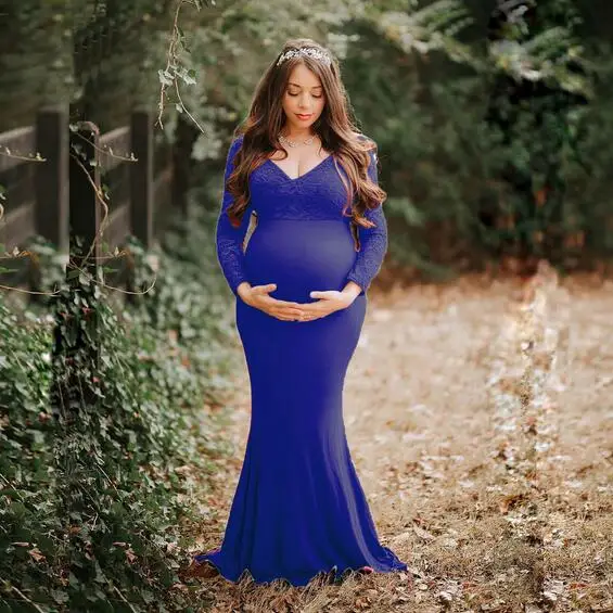 Lace Long Sleeve Maternity Dresses for Photo Shoot Sexy V Neck Maxi Gown Pregnant Women Baby Shower Photography Pregnancy Dress
Lace Long Sleeve Maternity Dresses for Photo Shoot Sexy V Neck Maxi Gown Pregnant Women Baby Shower Photography Pregnancy Dress
