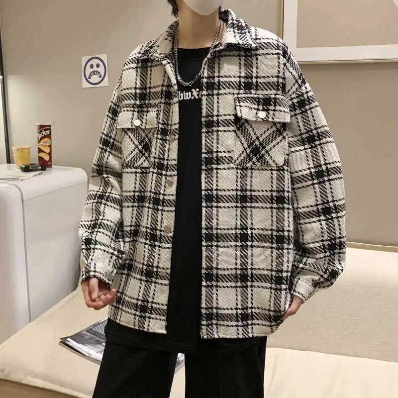 Spring and Autumn Men's New Casual Plus Size Long Sleeve Plaid Shirt Top Men's Fashion Versatile Long Sleeve Jacket
Spring and Autumn Men's New Casual Plus Size Long Sleeve Plaid Shirt Top Men's Fashion Versatile Long Sleeve Jacket