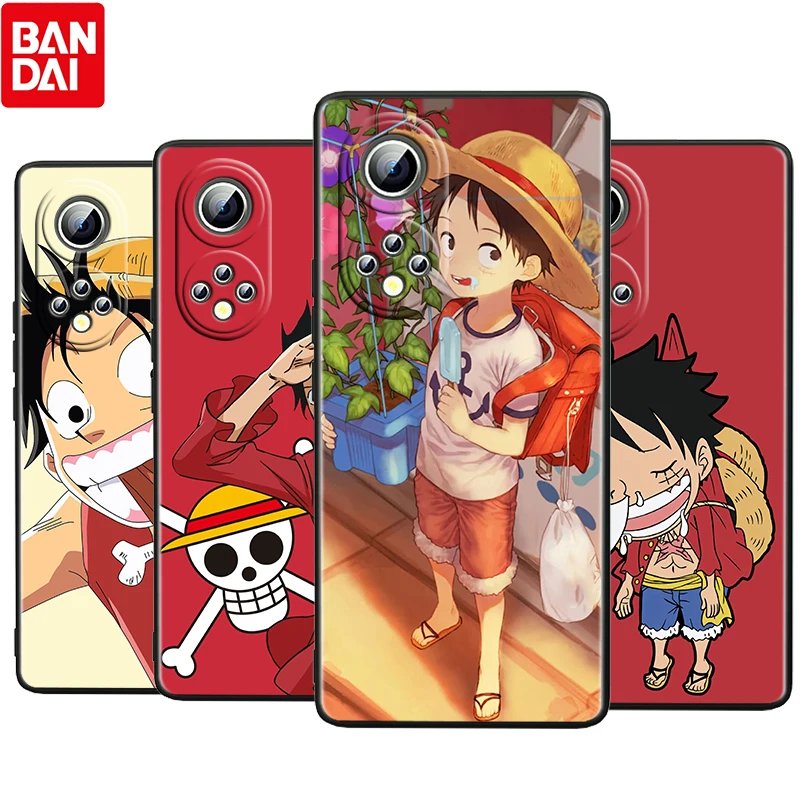 

Anime One Piece Luffy For Honor 60 50 30 V30 X30i 20 20E X20 Pro Plus SE Lite 5G Silicone Black Soft Phone Case Cover Coque Capa