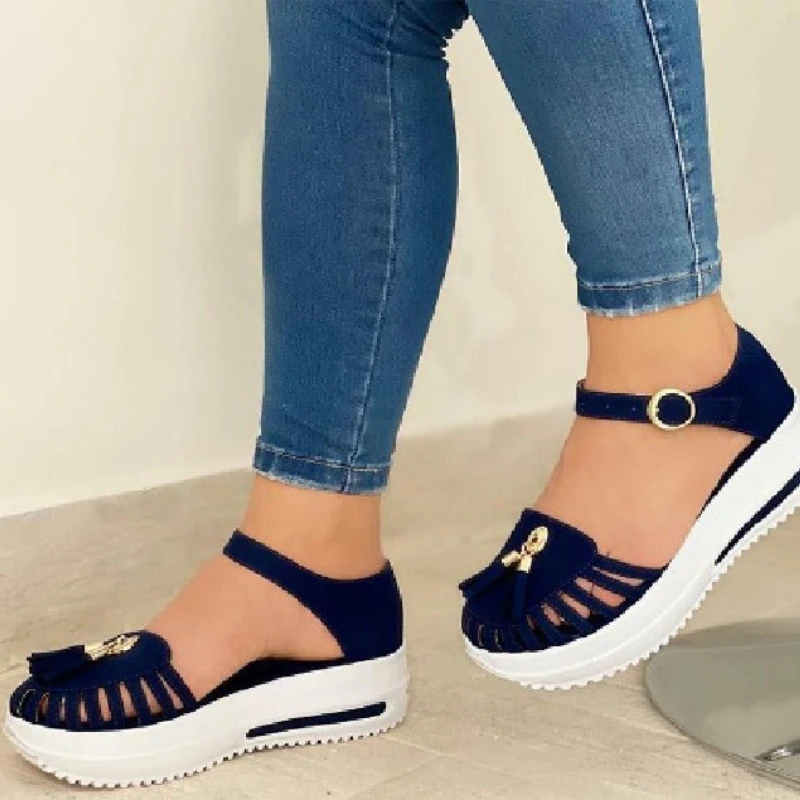 Summer Platform Sandals Women Shoes Round Toe Beach Flat Sandals Hollow Out Buckle Strap Ladies Gladiator Sandals Sandalias
Summer Platform Sandals Women Shoes Round Toe Beach Flat Sandals Hollow Out Buckle Strap Ladies Gladiator Sandals Sandalias