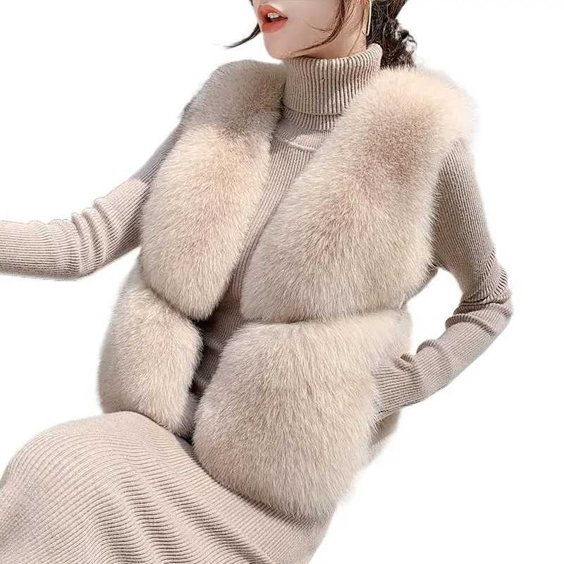 Ladies Winter Real Fur Fox Fur Coat Design Really Fox Fur Overcoat Detachable Real Fur Jacket Women Short Fur Vest Waistcoats
Ladies Winter Real Fur Fox Fur Coat Design Really Fox Fur Overcoat Detachable Real Fur Jacket Women Short Fur Vest Waistcoats