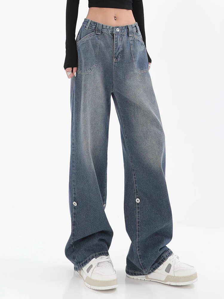 High Waist Womens Jeans Streetwear Vintage Chic Design Casual Wide Leg Denim Trouser Straight Baggy Fashion Jean Pants Plus Size
High Waist Womens Jeans Streetwear Vintage Chic Design Casual Wide Leg Denim Trouser Straight Baggy Fashion Jean Pants Plus Size