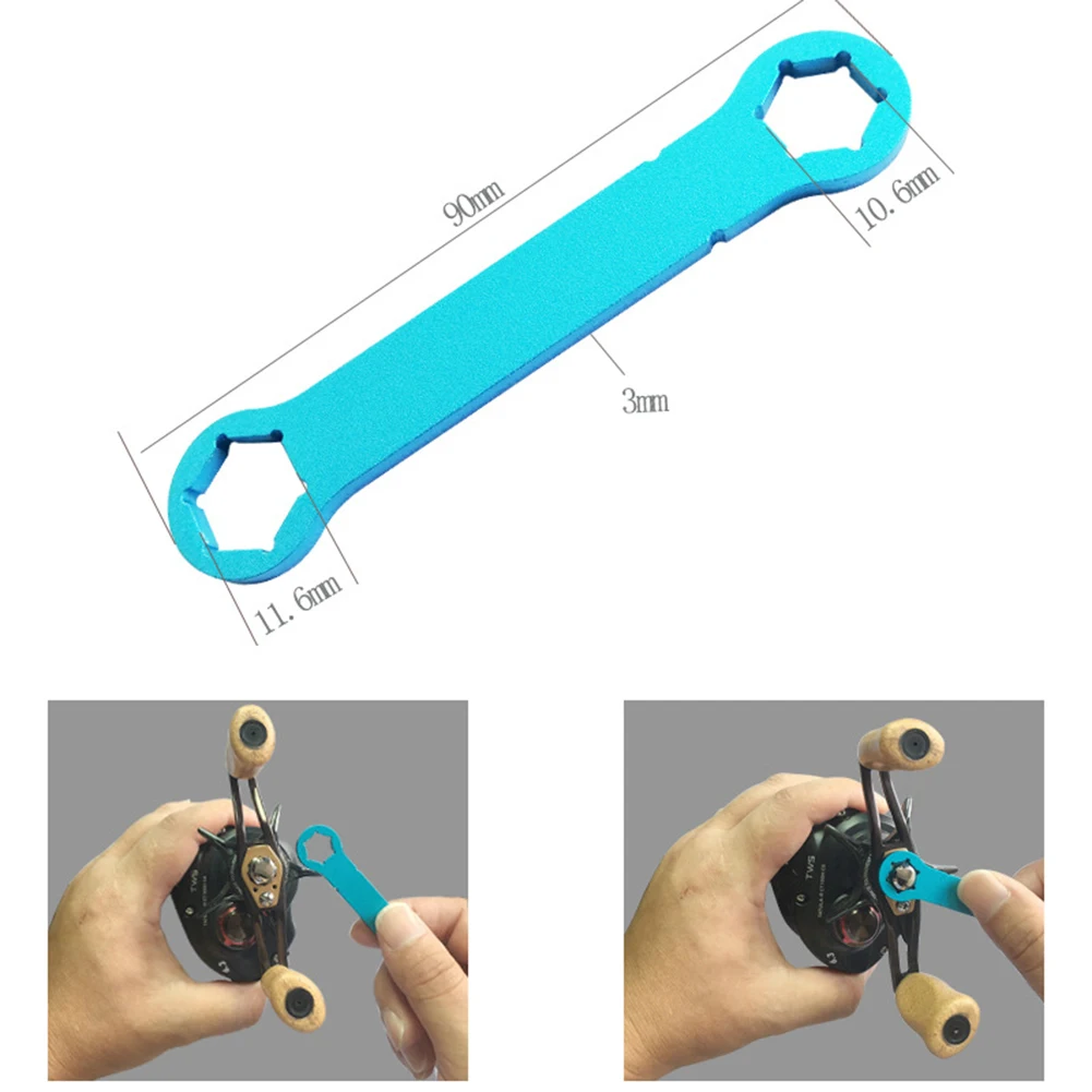 Fishing Reel Maintenance Tool Aluminium Alloy Casting Fishing Reel Wrench Fishing Wheel Spanner For 10.6/11.6mm Crank Nut New
Fishing Reel Maintenance Tool Aluminium Alloy Casting Fishing Reel Wrench Fishing Wheel Spanner For 10.6/11.6mm Crank Nut New