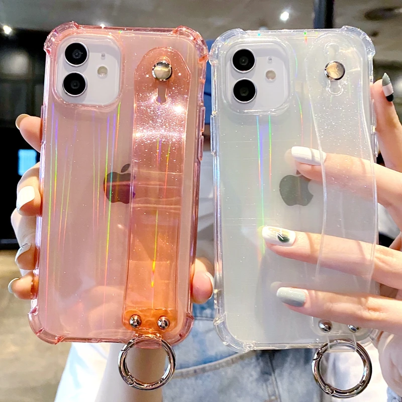 Soft Transparent Wrist Strap Phone Case For iPhone 11 12 Pro Max X XR Xs Max 7 8 Plus SE 2020 Mini Kickstand Bumper Back Cover
Soft Transparent Wrist Strap Phone Case For iPhone 11 12 Pro Max X XR Xs Max 7 8 Plus SE 2020 Mini Kickstand Bumper Back Cover