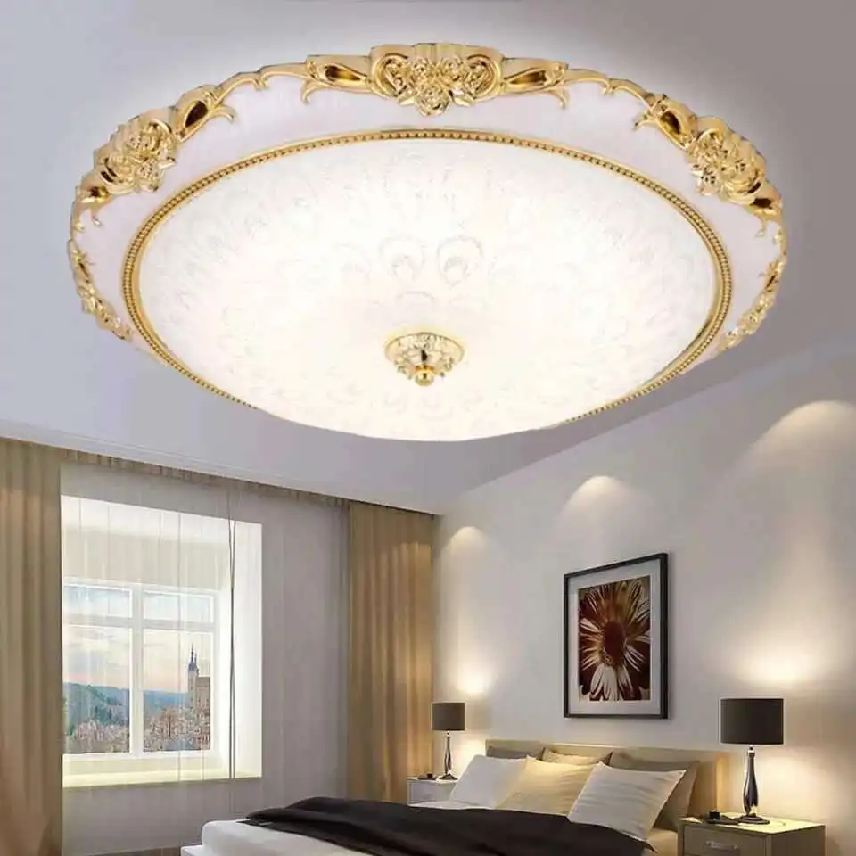 Стеклянный потолочный светильник в Европейском стиле, круглая Светодиодная лампа для спальни, гостиной, балкона, коридора, украшение для ре... 
Стеклянный потолочный светильник в Европейском стиле, круглая Светодиодная лампа для спальни, гостиной, балкона, коридора, украшение для ре...