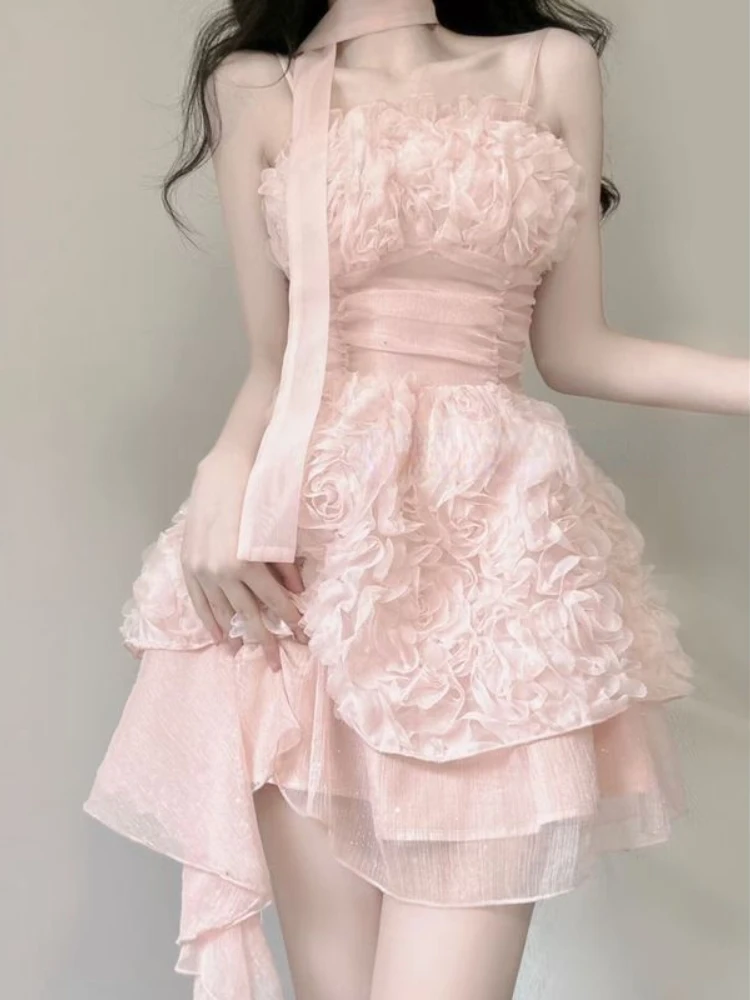 2023 Summer Fashion High Waist Floral Dress Chic Elegant Pure Color Fairy Mini Dress Women Sweet Fresnch Short Party Dress
2023 Summer Fashion High Waist Floral Dress Chic Elegant Pure Color Fairy Mini Dress Women Sweet Fresnch Short Party Dress