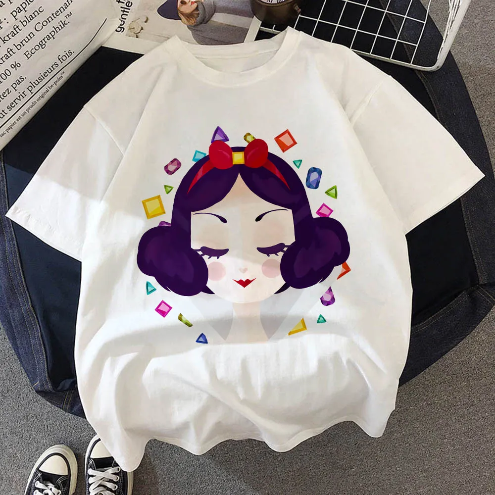 Disney Princess Cartoon T-Shirt Snow White Kawaii Fashion T-Shirt Tops Women 2022 Aesthetic Clothes Summer Plus Size
Disney Princess Cartoon T-Shirt Snow White Kawaii Fashion T-Shirt Tops Women 2022 Aesthetic Clothes Summer Plus Size