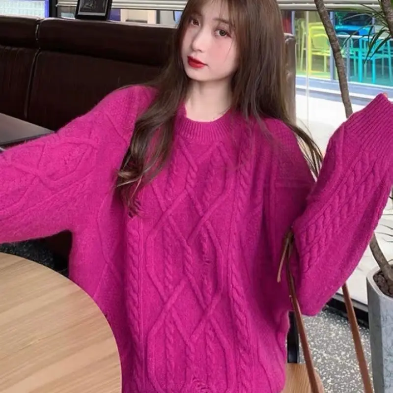 2022 Autumn Winter Women's New Knitted Pullovers Female Sweater Tops Ladies Long Sleeve Casual Loose Jumpers D187
2022 Autumn Winter Women's New Knitted Pullovers Female Sweater Tops Ladies Long Sleeve Casual Loose Jumpers D187