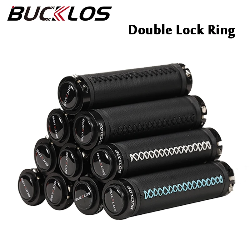 BUCKLOS Double Lock Bicycle Handlebar Grips Leather Bike Grip Shock Absorption Mtb Grips Anti Slip Cycling Accessories
BUCKLOS Double Lock Bicycle Handlebar Grips Leather Bike Grip Shock Absorption Mtb Grips Anti Slip Cycling Accessories