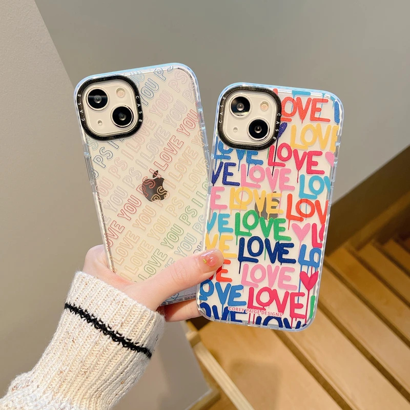 Ins милый красочный прозрачный чехол для телефона с надписью Love для iPhone 13 12 11 Pro Xs Max Xr X 7 8 Puls SE 2 противоударный мягкий чехол
Ins милый красочный прозрачный чехол для телефона с надписью Love для iPhone 13 12 11 Pro Xs Max Xr X 7 8 Puls SE 2 противоударный мягкий чехол