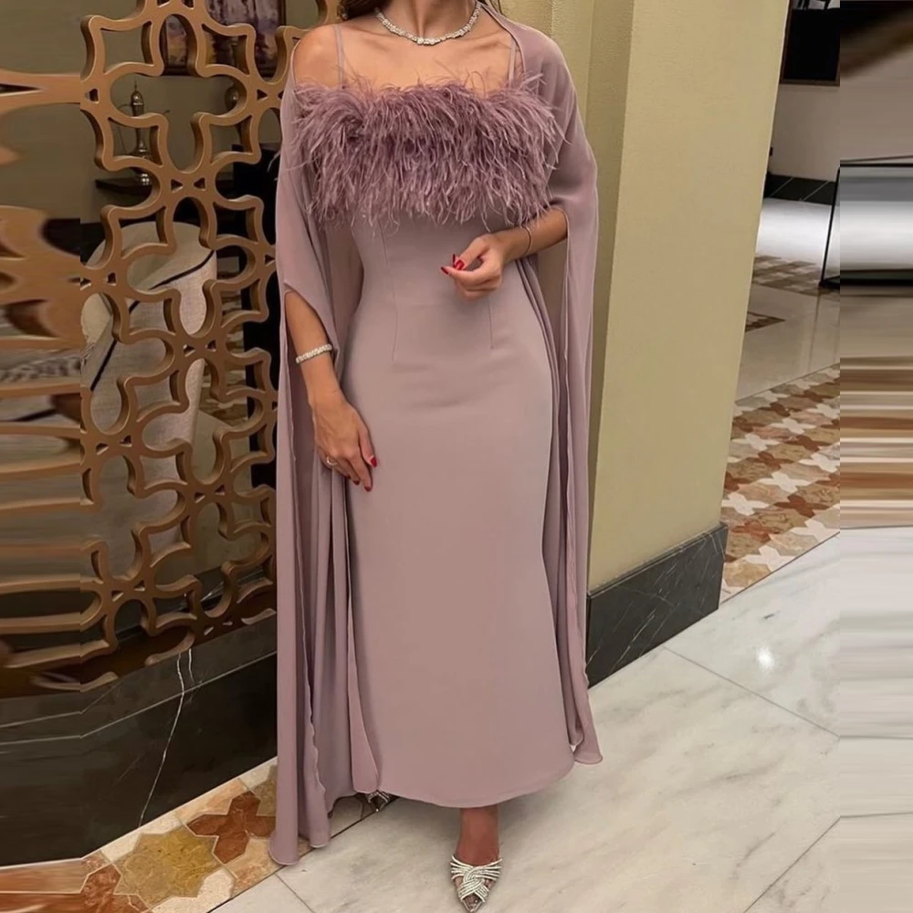 Qcenkern Spaghetti Straps Evening Formal Saudi Arabia Long Sleeves Chiffon Party Dresses Gowns Women Robes de Soirée 2023
Qcenkern Spaghetti Straps Evening Formal Saudi Arabia Long Sleeves Chiffon Party Dresses Gowns Women Robes de Soirée 2023