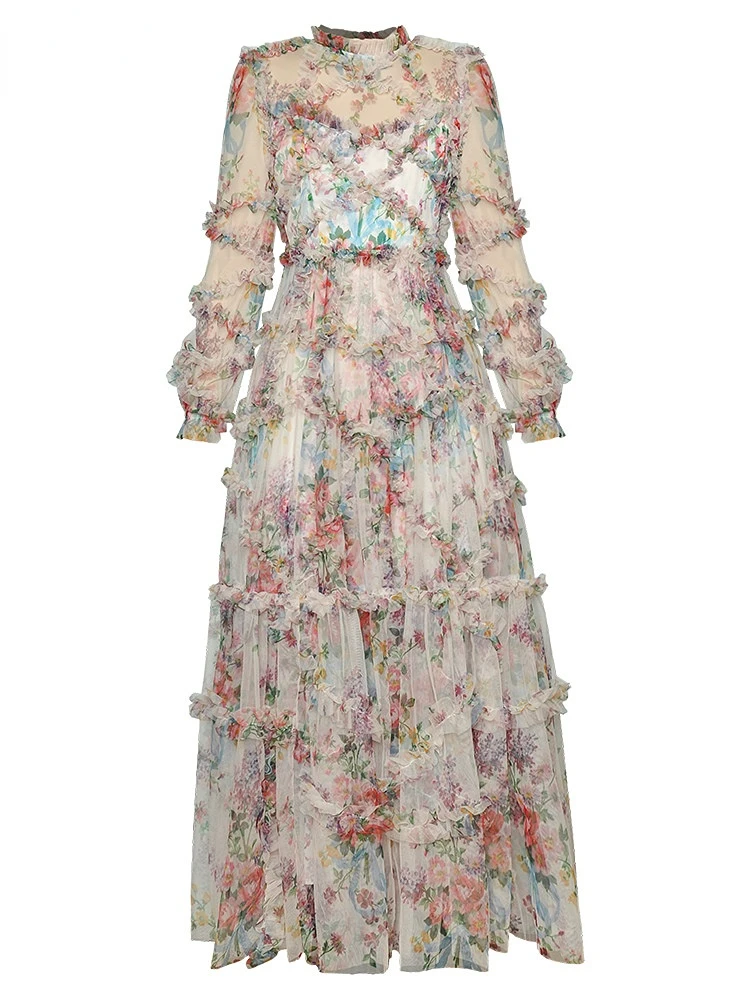 Runway Floral Print Gauze Ball Gown Evening Party Dresses Long Maxi Wedding Robe Women Luxury Ruffle Cake Mesh Vestidos XXL
Runway Floral Print Gauze Ball Gown Evening Party Dresses Long Maxi Wedding Robe Women Luxury Ruffle Cake Mesh Vestidos XXL