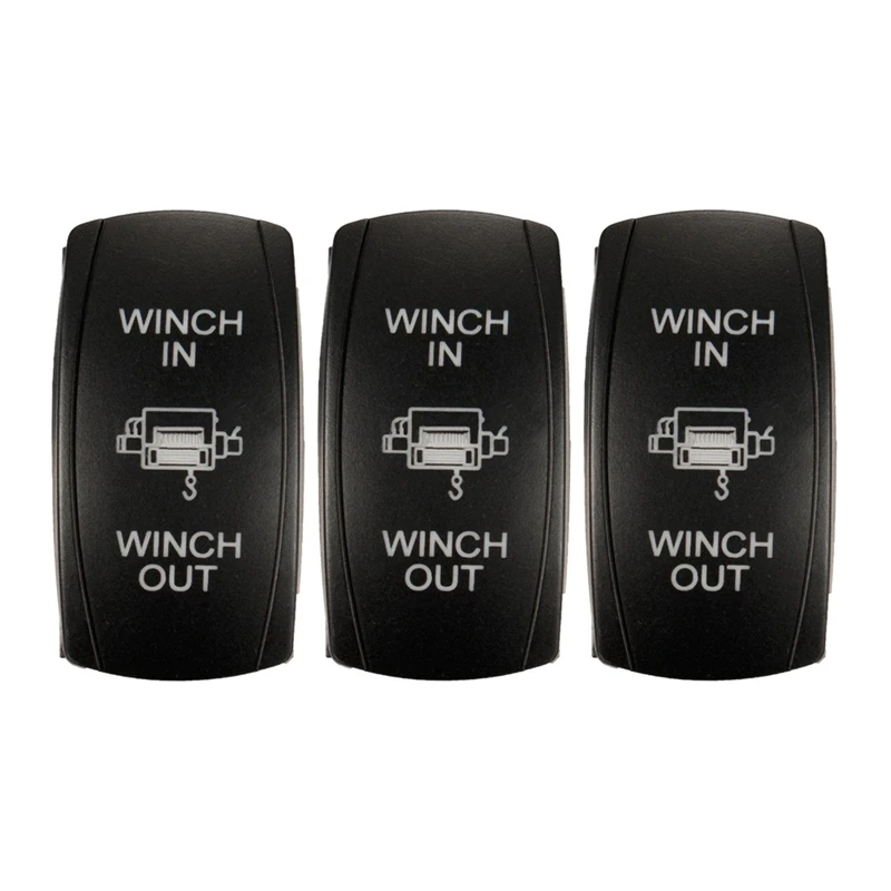 3X 7Pin laser-Momentary Rocker Switch Winch in Winch Out 12V ON-OFF-ON LED Light Green
3X 7Pin laser-Momentary Rocker Switch Winch in Winch Out 12V ON-OFF-ON LED Light Green