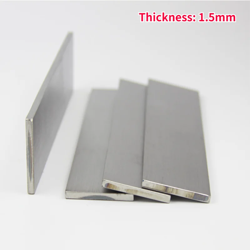 

Length 500mm 304 Stainless Steel Flat Steel Thickness 1.5mm Stainless Steel Sheet Flat Bar Width 5/6/7/8/9/10/12/15/16/18-80mm