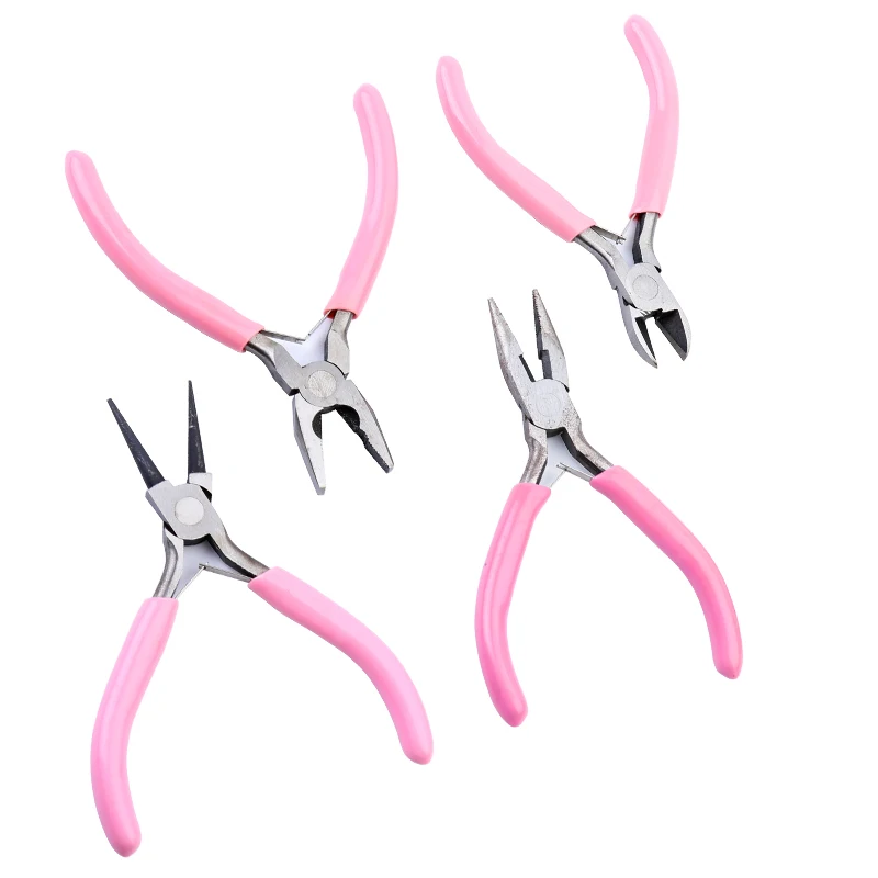 Fenrry 4 Kinds 4.8 inch Mini Needle Nose Pliers Round Bent Needle Nose Cutter Handcraft Beading Insulated Plier for DIY Jewelry
Fenrry 4 Kinds 4.8 inch Mini Needle Nose Pliers Round Bent Needle Nose Cutter Handcraft Beading Insulated Plier for DIY Jewelry