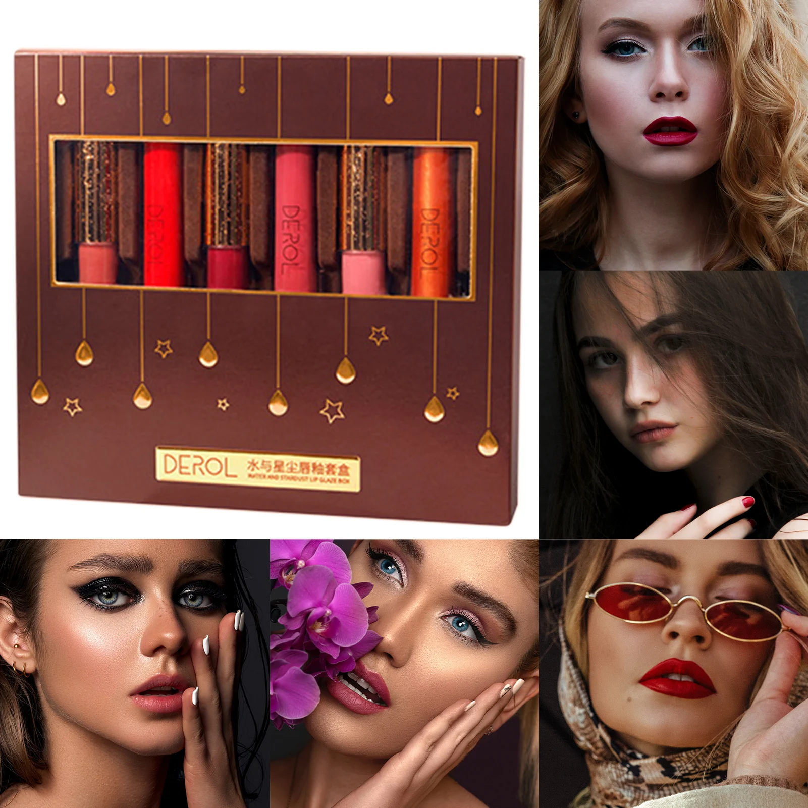 6 Color Lip Stains Waterproof Long Lasting Matte Liquid Lipstick Moisturizing Lip Gloss Makeup Cosmetics Gift For Women Girls
6 Color Lip Stains Waterproof Long Lasting Matte Liquid Lipstick Moisturizing Lip Gloss Makeup Cosmetics Gift For Women Girls