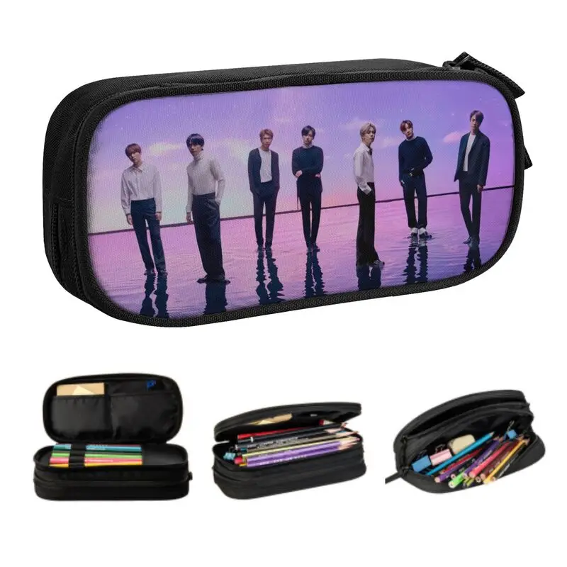 Cute Pop Band Kpop Pencil Case for Boy Girl Large Storage Pencil Pouch School Accessories
Cute Pop Band Kpop Pencil Case for Boy Girl Large Storage Pencil Pouch School Accessories