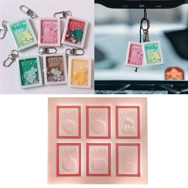 N58F DIY Square Shape Quicksand Silicone Epoxy Mold DIY Keychain Pendant Jewelry Crafting Mould for Valentine Love Gift
N58F DIY Square Shape Quicksand Silicone Epoxy Mold DIY Keychain Pendant Jewelry Crafting Mould for Valentine Love Gift