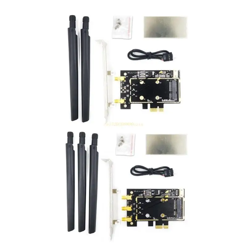 Беспроводной мини-адаптер PCIE на PCIE, преобразователь для BCM94352 7260AC AR5B22 63HD