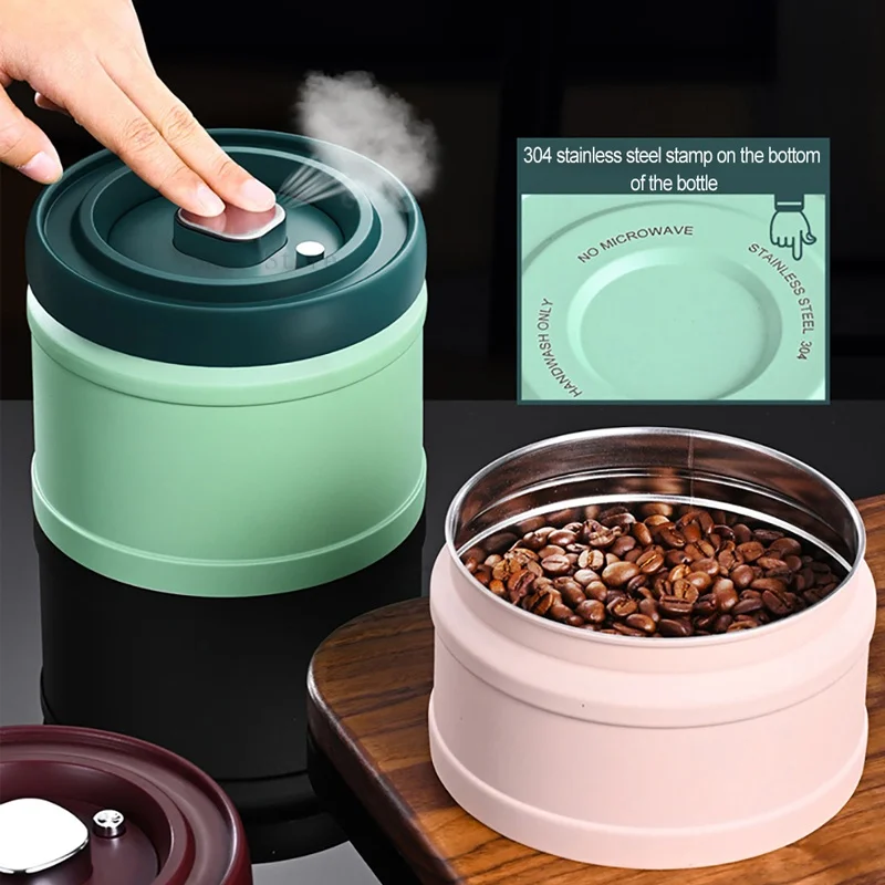 Sealed Coffee Bean Storage Container Vacuum Large Capacity Cereals Candy Tea Keep Fresh Canister Tank for Coffee Airtight Jar
Sealed Coffee Bean Storage Container Vacuum Large Capacity Cereals Candy Tea Keep Fresh Canister Tank for Coffee Airtight Jar