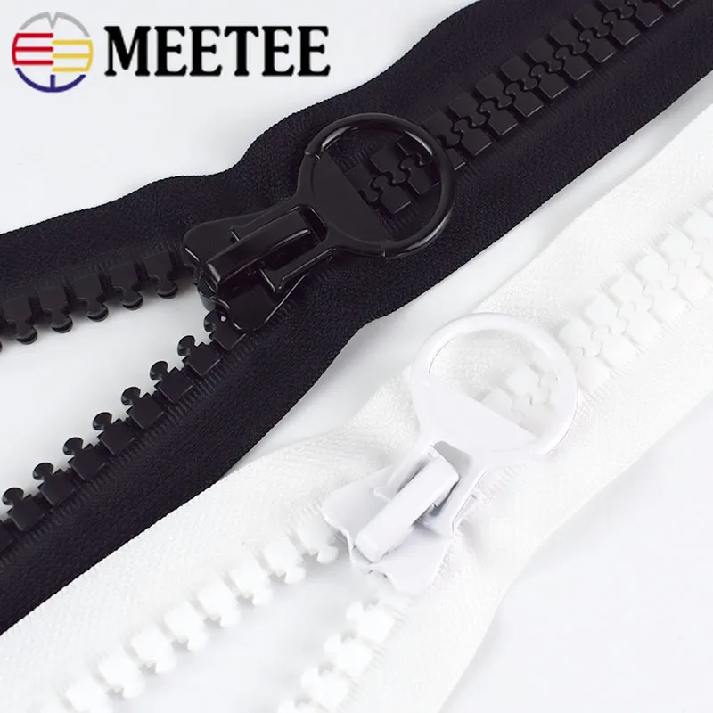 Meetee 20# 60-800CM Extra Large Resin Zippers White&black Open-end for Down Jacket Coat Pocket Zipper Ring Slider Sewing Zips
Meetee 20# 60-800CM Extra Large Resin Zippers White&black Open-end for Down Jacket Coat Pocket Zipper Ring Slider Sewing Zips