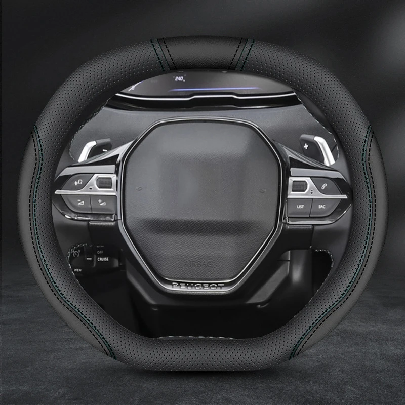Чехол на руль автомобиля для Peugeot 3008 4008 5008, двойной D-тип, из искусственной кожи, противоскользящий и дышащий, аксессуары для украшения автомобиля
Чехол на руль автомобиля для Peugeot 3008 4008 5008, двойной D-тип, из искусственной кожи, противоскользящий и дышащий, аксессуары для украшения автомобиля