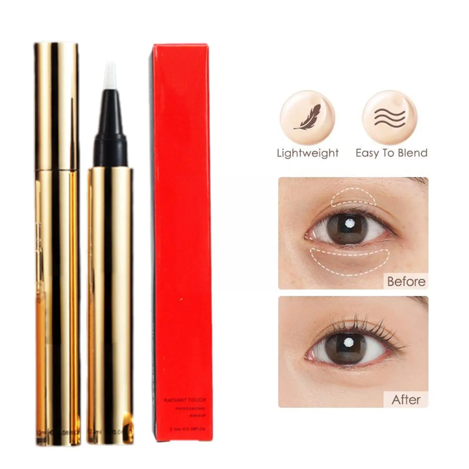 Eyes Face Liquid Concealer Pen Lighten Fine Lines Cover Bags Foundation Eyes Marks Dark Acne Circles Spots Brighten Skin Ma V7B7
Eyes Face Liquid Concealer Pen Lighten Fine Lines Cover Bags Foundation Eyes Marks Dark Acne Circles Spots Brighten Skin Ma V7B7