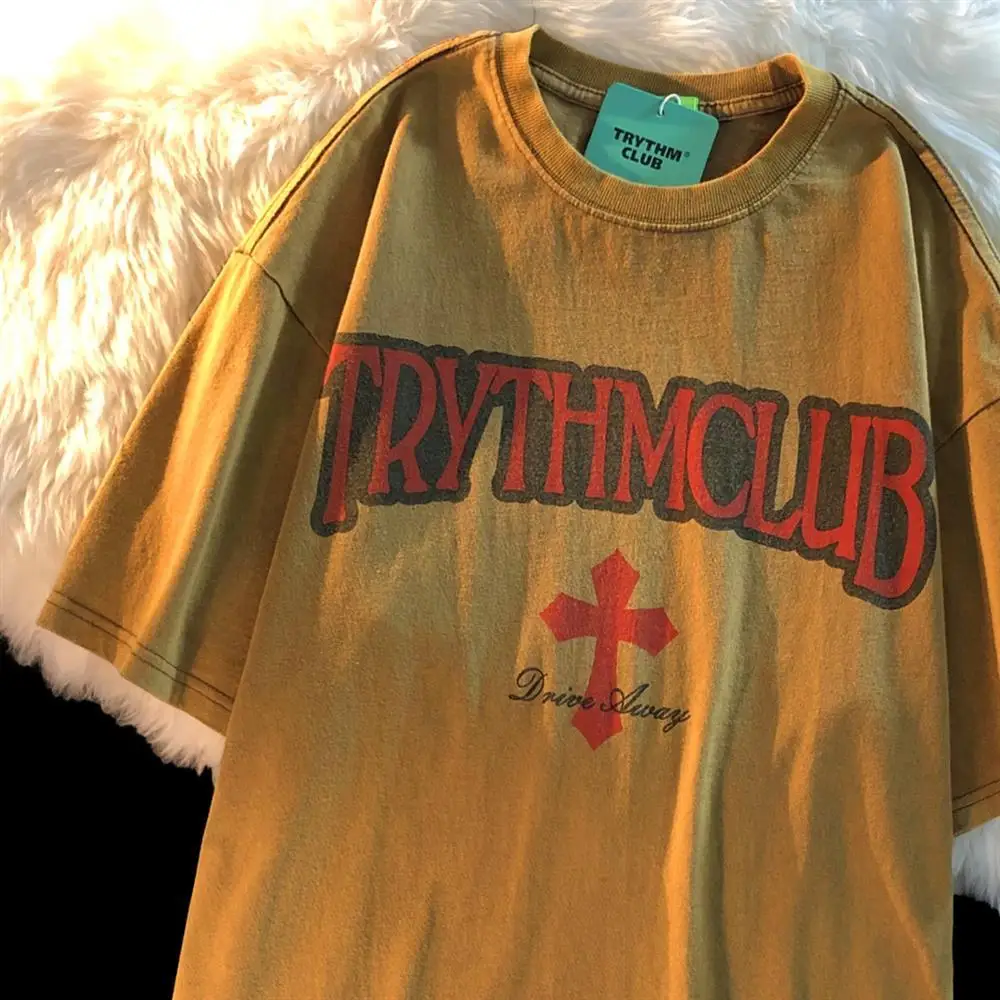 American Hip Hop Cross Letters Print T Shirts Women 2022 Summer Cotton Material Light Brown Oversized Tees Tops Harajuku Casual
American Hip Hop Cross Letters Print T Shirts Women 2022 Summer Cotton Material Light Brown Oversized Tees Tops Harajuku Casual