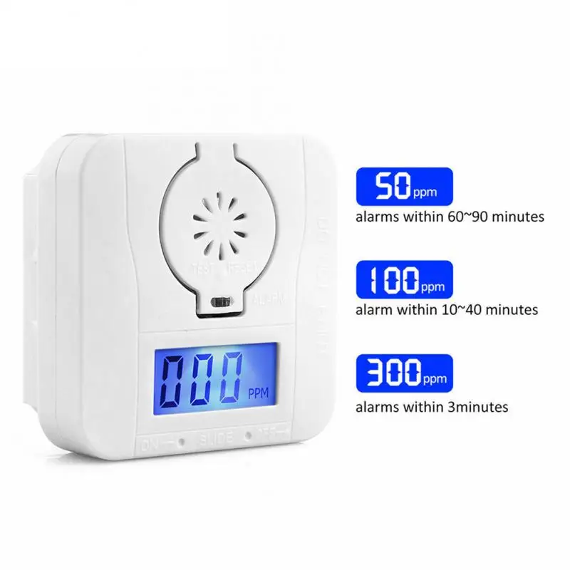 LCD CO Sensor Work Alone Built In 85dB Siren Sound Home Security Independent Carbon Monoxide Poisoning Warning Alarm Detector
LCD CO Sensor Work Alone Built In 85dB Siren Sound Home Security Independent Carbon Monoxide Poisoning Warning Alarm Detector