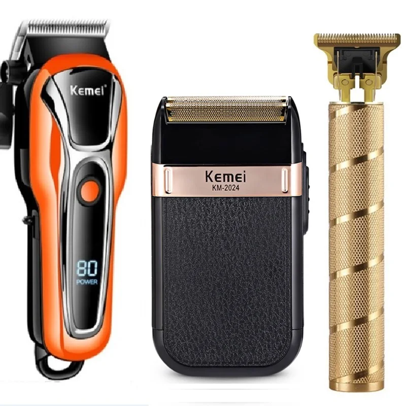 Набор для стрижки волос Kemei, электрический триммер, Беспроводная Бритва, Профессиональная Парикмахерская Машинка для стрижки волос для мужчин, бритва для бороды 
Набор для стрижки волос Kemei, электрический триммер, Беспроводная Бритва, Профессиональная Парикмахерская Машинка для стрижки волос для мужчин, бритва для бороды