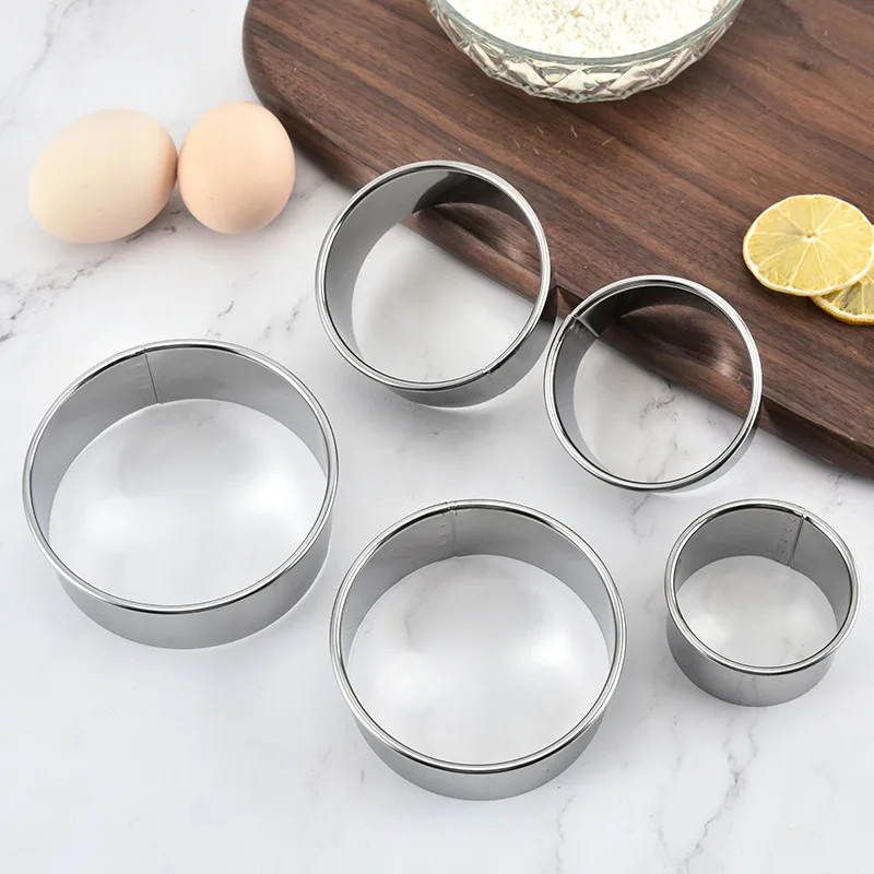 5Pcs/Set Stainless Steel Round Dumpling Wrapper Mold Cookie Cutter Non-stick Biscuit Dough Press Pies Pastry Baking Tools
5Pcs/Set Stainless Steel Round Dumpling Wrapper Mold Cookie Cutter Non-stick Biscuit Dough Press Pies Pastry Baking Tools