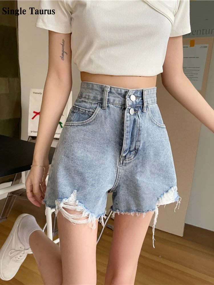 Women's Summer Loose Casual Jeans Shorts Preppy Style Streetwear Wide Leg A Line Female Clothing High Waist Denim Blue Shorts
Women's Summer Loose Casual Jeans Shorts Preppy Style Streetwear Wide Leg A Line Female Clothing High Waist Denim Blue Shorts