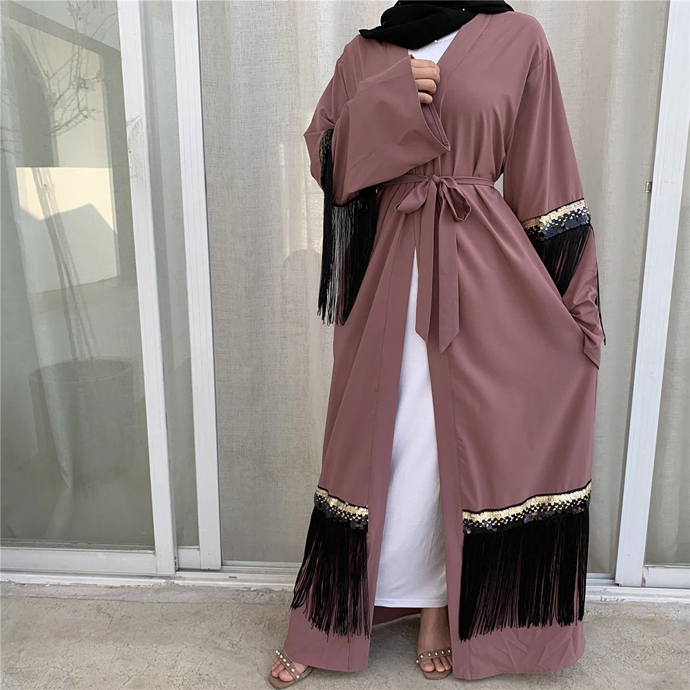 

Abaya Kimono Hijab Muslim Dress Women Kaftan Caftan Marocain Turkish Islamic Clothing Dubai Ramadan Dresses Islam Robe Musulman