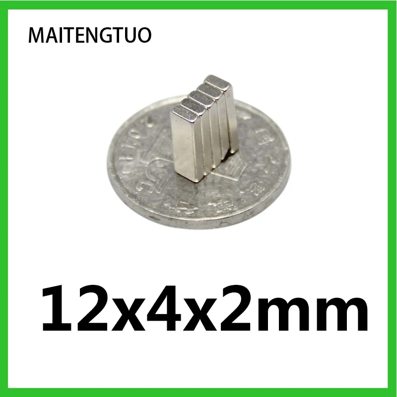 50~500PCS Powerful Magnets Block Permanent Magnet 12x4x2mm Thin Neodymium Magnetic Super Strong 12*4*2 mm
50~500PCS Powerful Magnets Block Permanent Magnet 12x4x2mm Thin Neodymium Magnetic Super Strong 12*4*2 mm